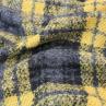 Шерсть пальтовая, желто-синяя клетка | Textile Plaza