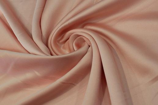 Атлас плотный Барби цвет персиковый | Textile Plaza