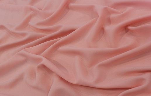 Креп-шифон, колір персиково-рожевий | Textile Plaza