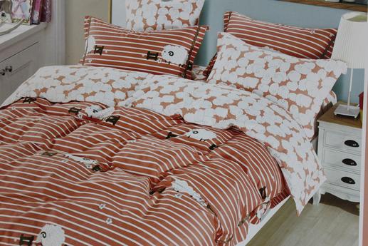 Ткань для детского постельного белья, барашки | Textile Plaza