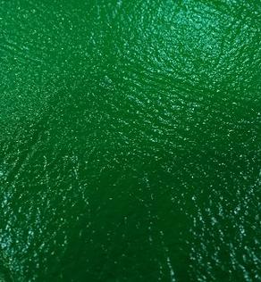 Шкіра Лак однотонна, зелений | Textile Plaza