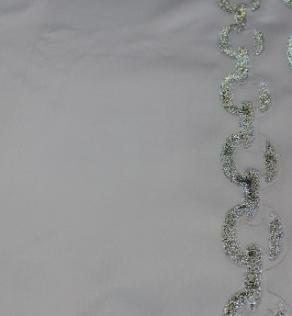 Тафта жаккард ETRO принт золоті ланцюги на білому фоні | Textile Plaza