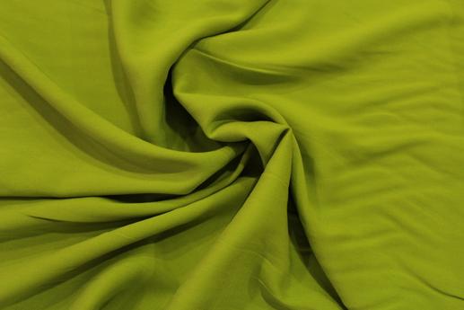 Вискоза штапель однотонная цвет оливковый | Textile Plaza