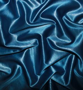 Костюмна тканина жатка, колір синій | Textile Plaza