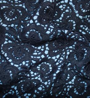 Ажур, цвет темно-синий | Textile Plaza