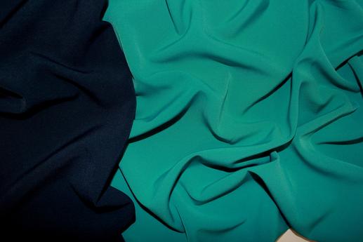 Костюмна тканина Барби двухстороняя колір бірюзовий | Textile Plaza
