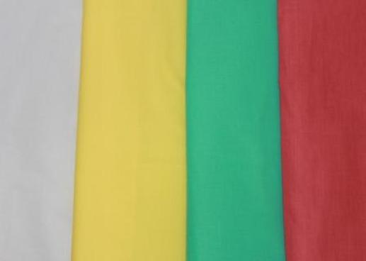 Хлопок однотонный, белый/желтый/зеленый/красный | Textile Plaza