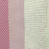 Сатин  для постільної білизни, рожеві горошок/смуги/написи | Textile Plaza