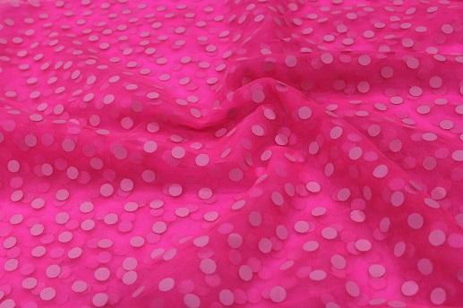 Фатин жаккард, розовый цвет | Textile Plaza