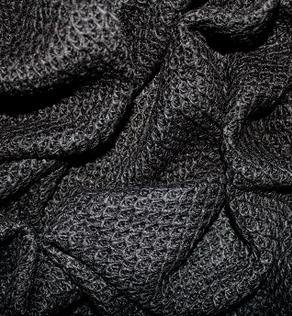 Трикотаж в'язка колір чорний | Textile Plaza