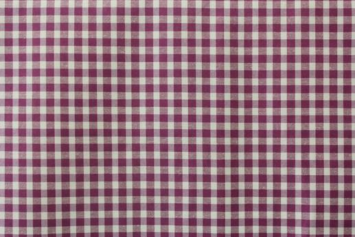 Сорочкова тканина, біло-лилова клітка | Textile Plaza