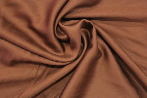 Віскоза штапель однотонна колір коричневий | Textile Plaza