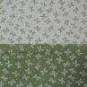 Сатин для постільної білизни, бантики на білому і зеленому | Textile Plaza