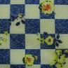 Костюмная ткань принт, клетка/цветы | Textile Plaza