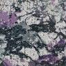 Сітка вишивка, фіолетові, білі, чорні паєтки | Textile Plaza