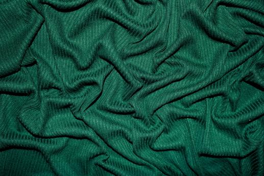 Трикотаж резинка цвет темно-зеленый | Textile Plaza