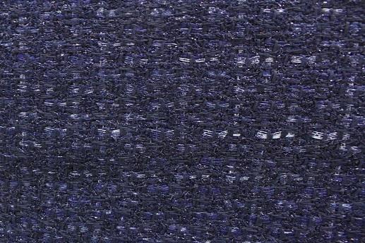 Костюмная ткань Chanel, темно-синяя | Textile Plaza