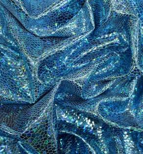 Бифлекс голограмма цвет голубой | Textile Plaza