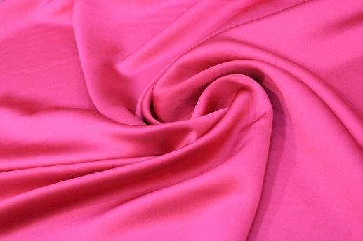 Атлас плотный Барби ярко-розовый | Textile Plaza