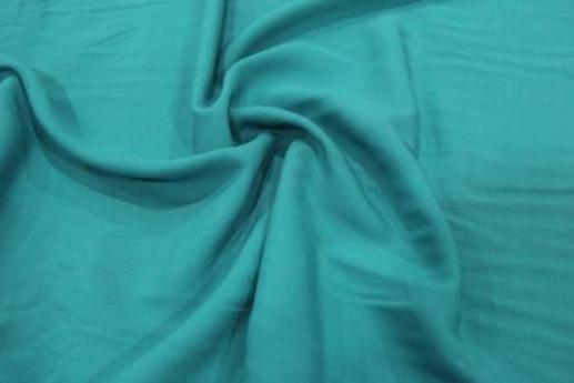 Вискоза штапель однотонная цвет бирюзовый | Textile Plaza