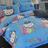 Ткань для детского постельного белья, большие Hello Kitty, леденцы | Textile Plaza