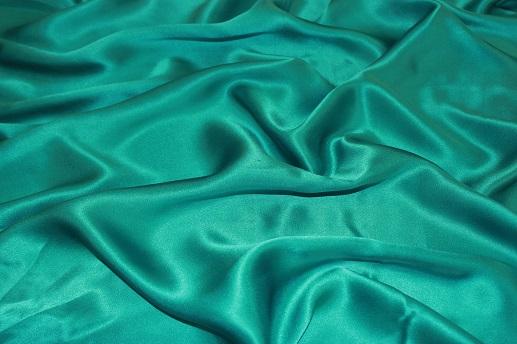 Шелк Alta Moda зелено-голубой (бирюза) | Textile Plaza