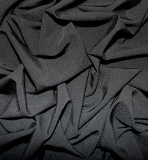 Костюмная ткань super soft черная | Textile Plaza