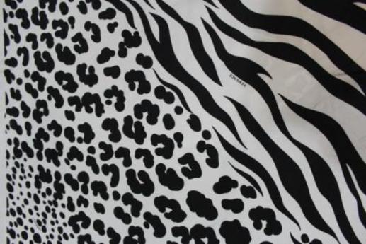 Вискоза цветная Versace (Италия, ширина 140 см) леопард, зебра  | Textile Plaza