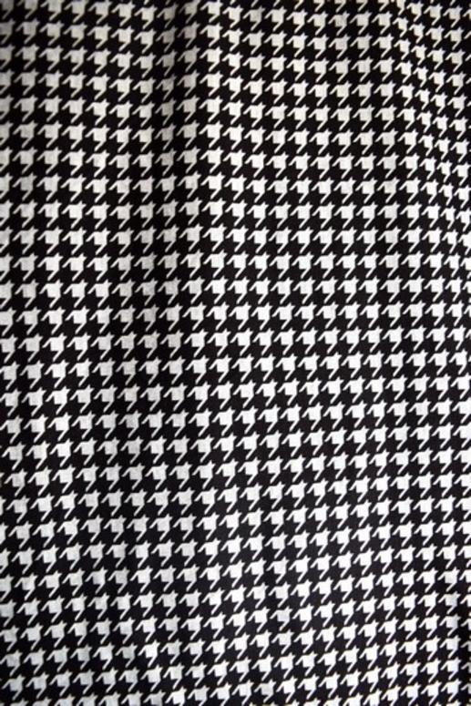 Трикотаж Арома принт гусяча лапка чорний | Textile Plaza