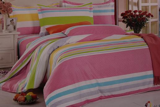 Сатин для постельного, разноцветный кирпичный принт | Textile Plaza