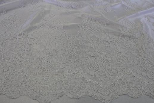 Сітка вишивка, візерунки на білому | Textile Plaza
