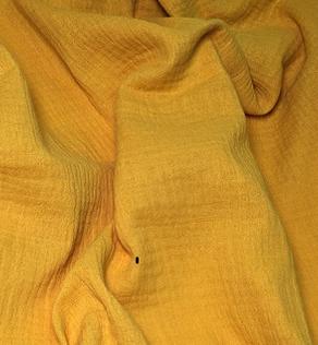 Муслин, цвет желтый георгин | Textile Plaza