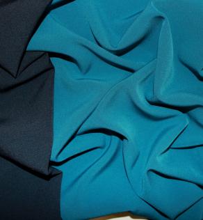 Костюмна тканина Барби двостороння колір морської хвилі | Textile Plaza
