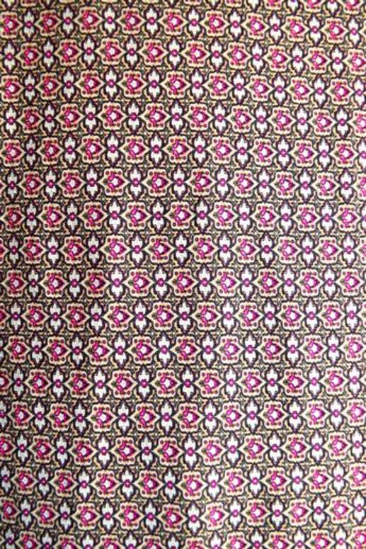Трикотаж АРОМА принт узор с розовым | Textile Plaza