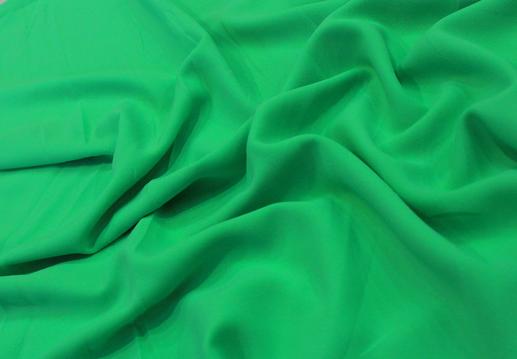 Креп-шифон, колір яскраво-зелений | Textile Plaza