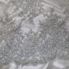 Сітка вишивка, срібні візерунки | Textile Plaza