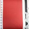 Сатин  для постільної білизни, візерунок, червоно-білий фон | Textile Plaza