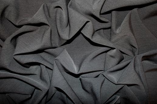 Костюмная ткань Лиза цвет темно-серый меланж | Textile Plaza