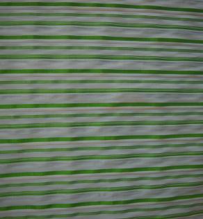 Рубашка полоска бело-зеленый | Textile Plaza