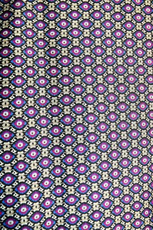 Трикотаж АРОМА принт узор фиолетовый | Textile Plaza
