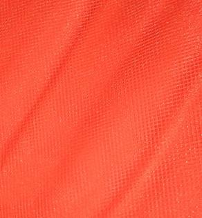 Фатин перламутр, неоновый оранж | Textile Plaza