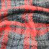 Шерсть пальтовая, красно-серая клетка | Textile Plaza