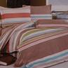 Сатин для постельного белья, кирпичный принт в коричневых тонах | Textile Plaza