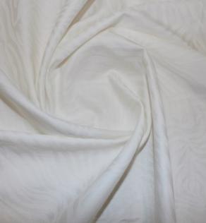 Сатин жаккард для постельного белья узоры, цвет молоко | Textile Plaza