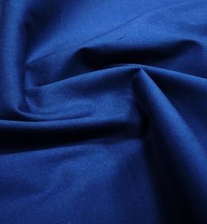 Стрейч коттон однотонный, темно-синий | Textile Plaza