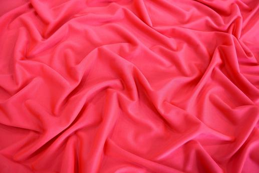Трикотаж подкладочный, неоновый розовый | Textile Plaza