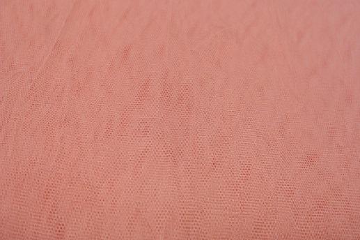 Фатин м'який, колір персиковий | Textile Plaza
