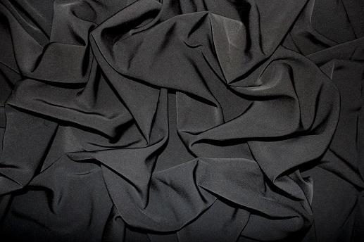 Костюмна тканина Марія колір чорний (не кондиція, ліняє) | Textile Plaza