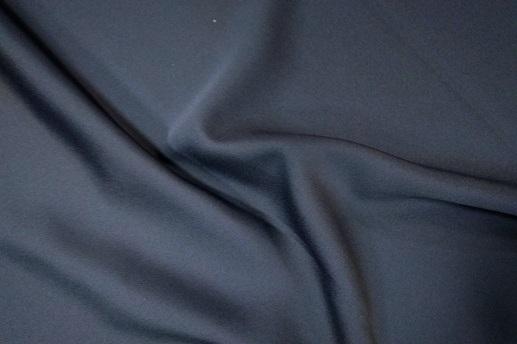 Креп-костюмный черно-синий | Textile Plaza