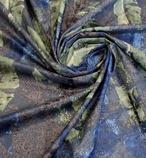 Плащова тканина принт листя | Textile Plaza